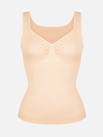 Seamless Everyday Tummy Control Wide Strap Tank Top