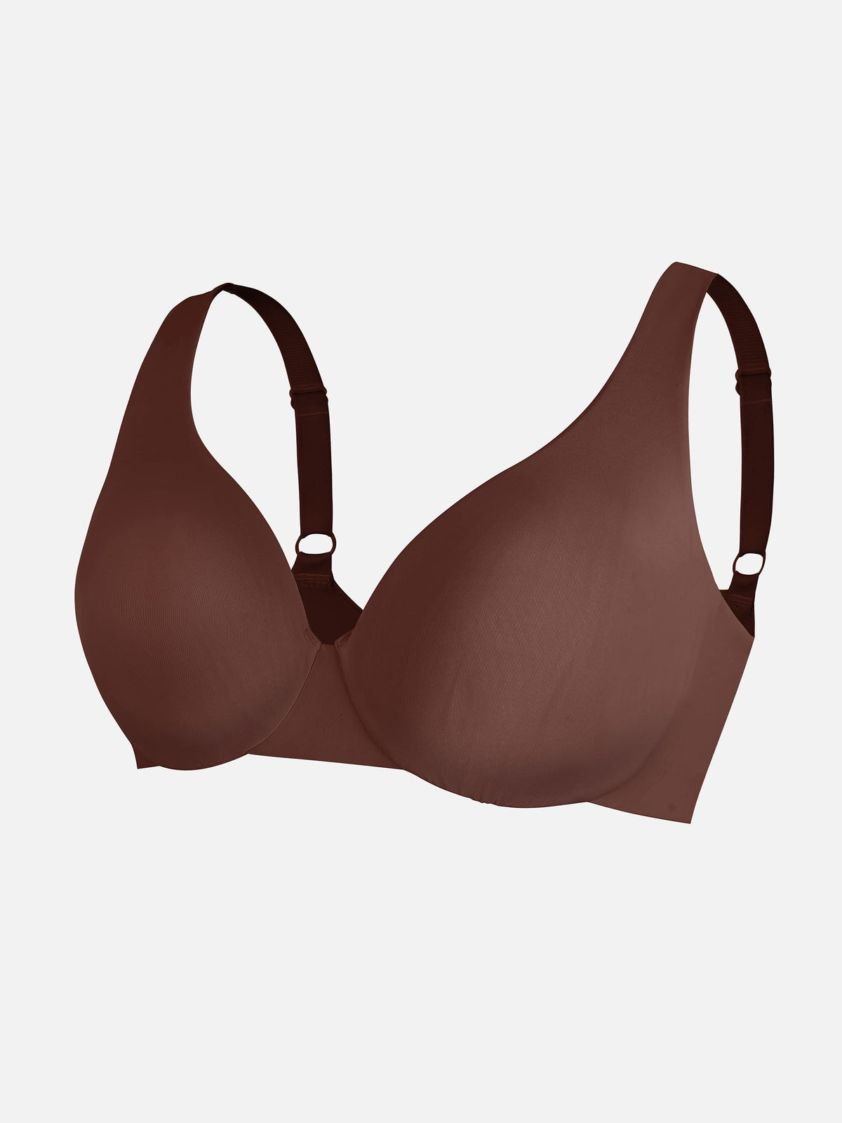 Adjustable-Strap Underwire Plunge Bra
