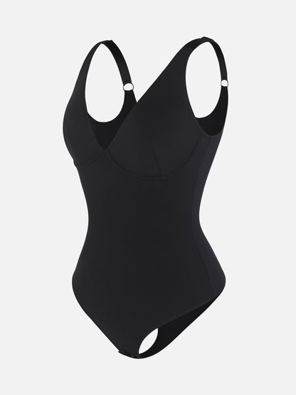 2-Pack V-Neck Tummy Control Bodysuit Bundle