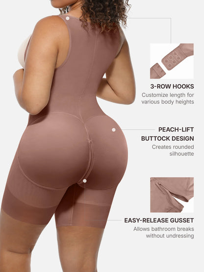 V-Shaped Faja Tummy Control Butt Lift Bodysuit