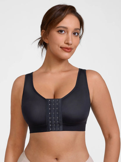 Supportive Front-Closure Breathable Bra