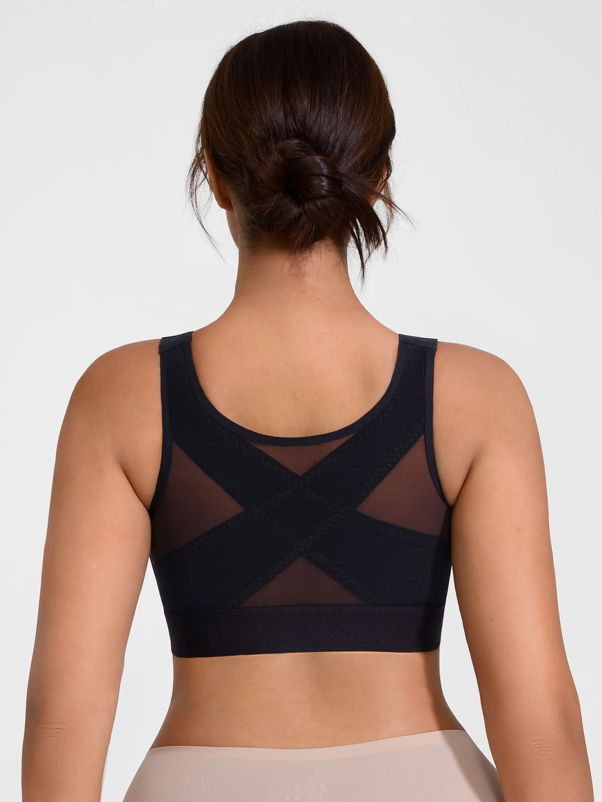 Supportive Front-Closure Breathable Bra