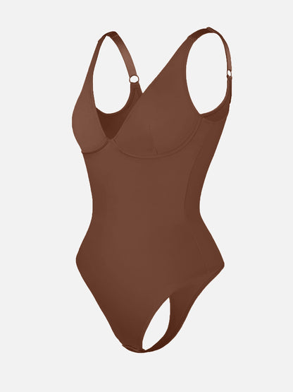 V-Neck Tummy Control Bodysuit
