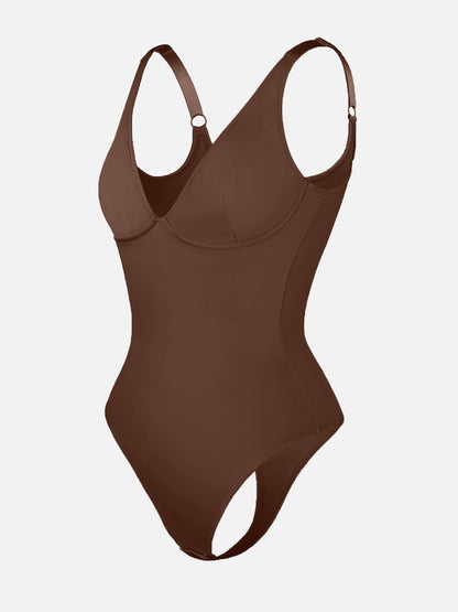 V-Neck Tummy Control Bodysuit