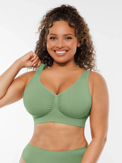 Wire-Free Wide Straps Comfort Bra [BOGO]
