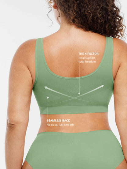 Wire-Free Wide Straps Comfort Bra [BOGO]