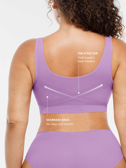 Wire-Free Wide Straps Comfort Bra [BOGO]