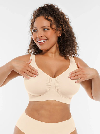 Wire-Free Wide Straps Comfort Bra [BOGO]