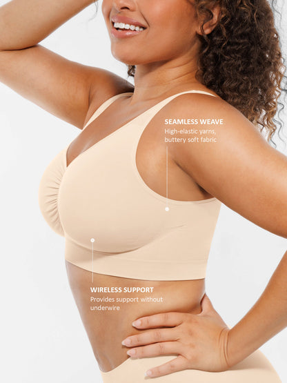 Seamless Wireless Full Coverage Bra