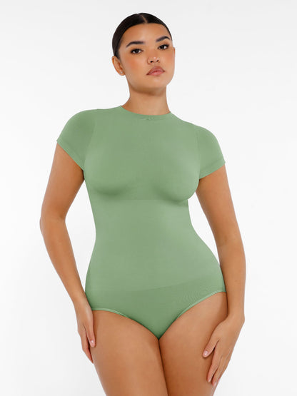 Crew Neck Seamless Soft Everyday Bodysuit