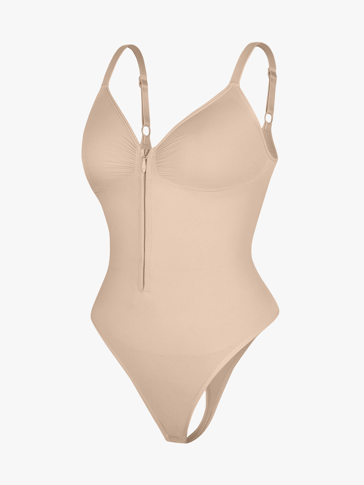 Seamless Tummy Control Zipper Bodysuit