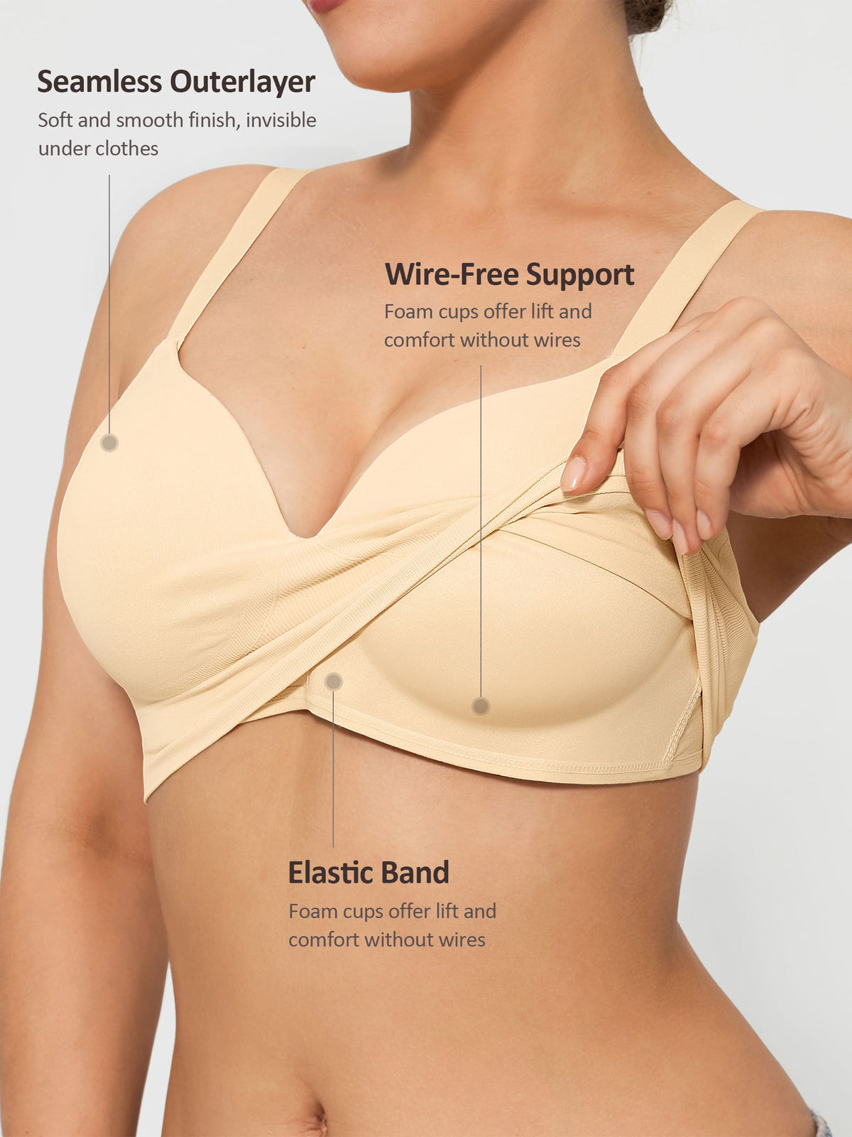Seamless Shaper Dress + Push-Up Seamless Bra