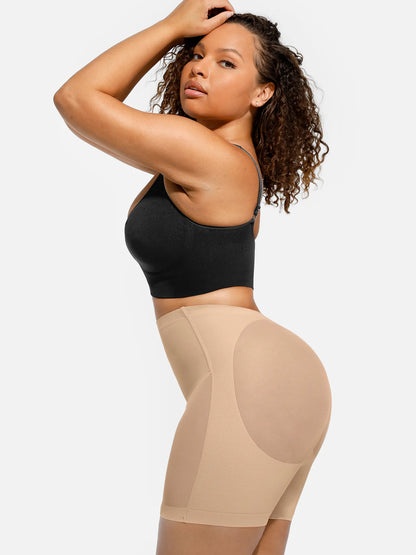 Mesh Tummy Control Bodysuit & Shorts Set