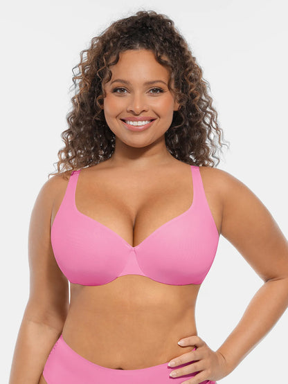 Adjustable-Strap Underwire Deep V-neck Bra Bundle