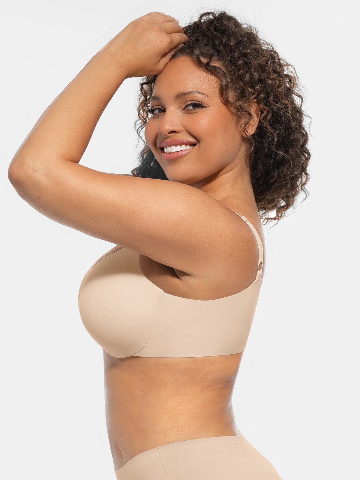 Adjustable-Strap Underwire Deep V-neck Bra Bundle
