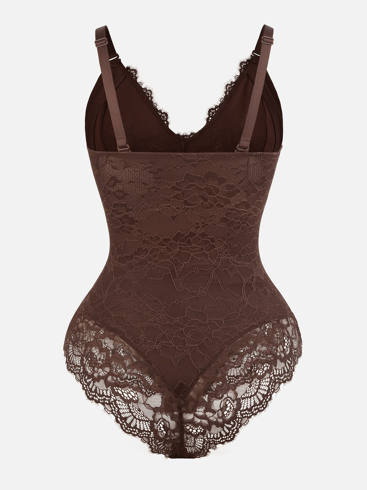 Lace V-Neck Stretch Bodysuit [BOGO]