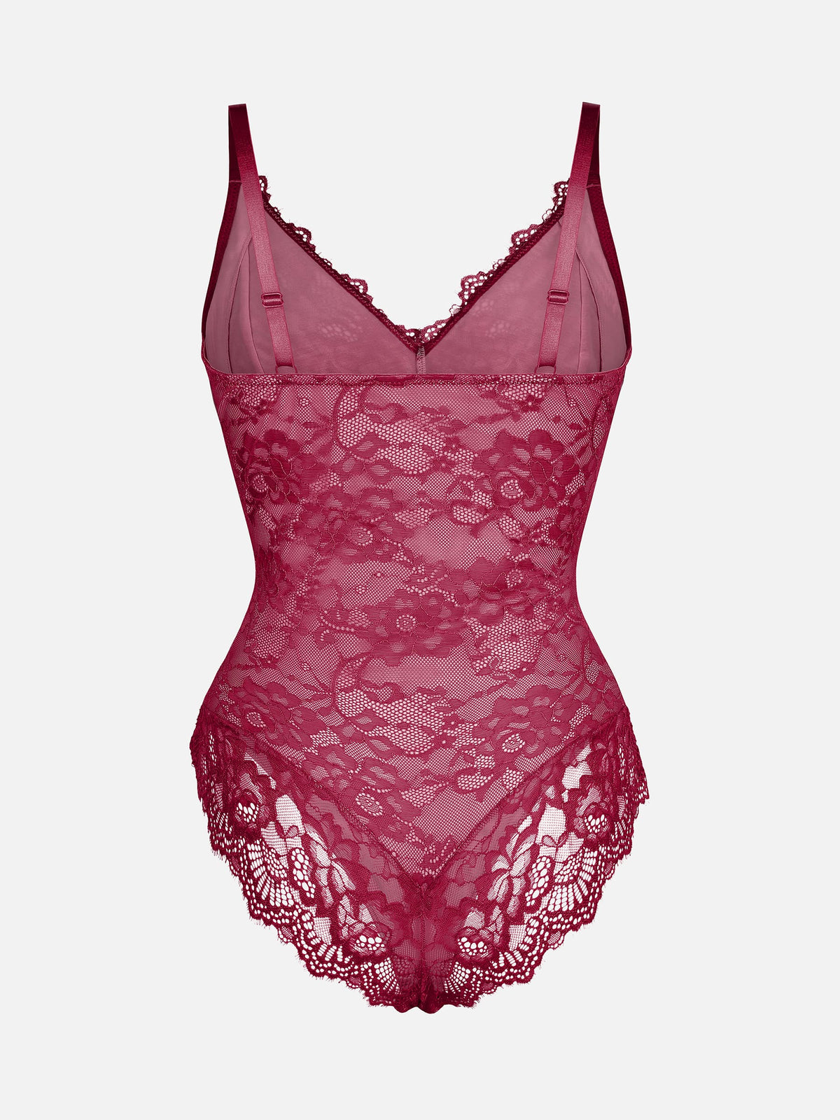 Lace V-Neck Breathable Bodysuit