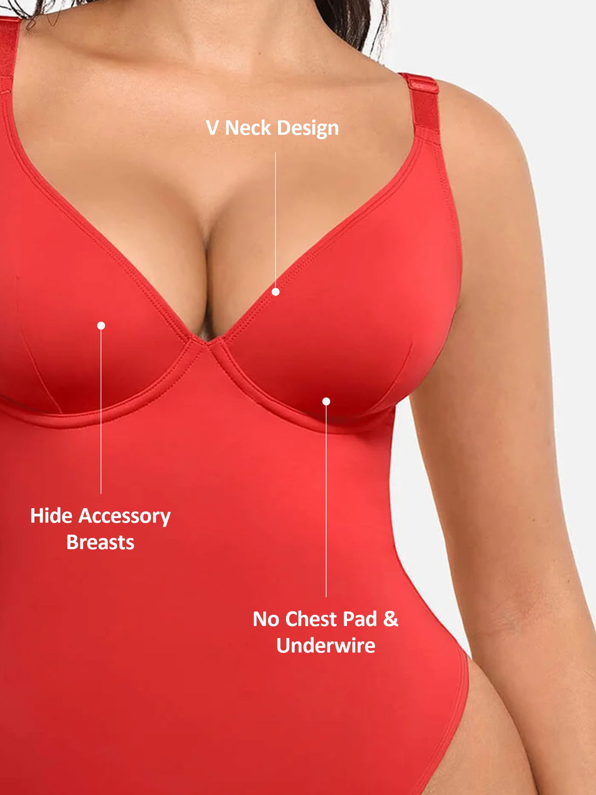V-Plunge Support Bodysuit