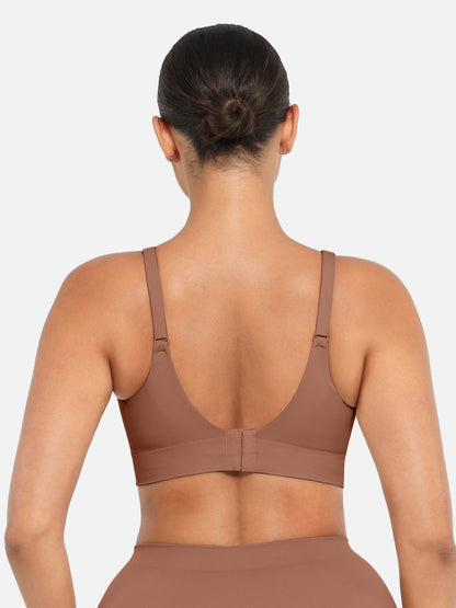 V Neck Shaping Bodysuit + Push-Up Seamless Bra