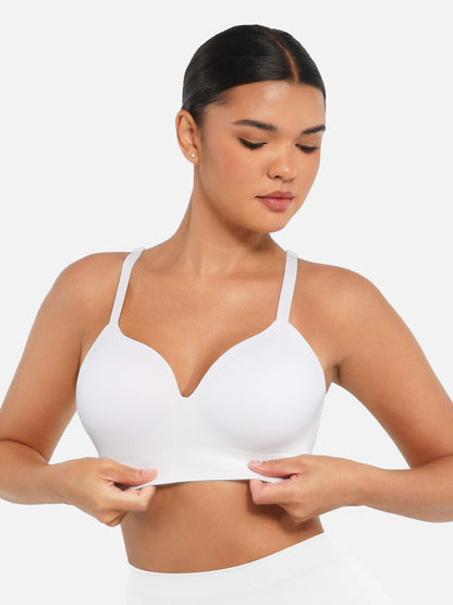V Neck Shaping Bodysuit + Push-Up Seamless Bra