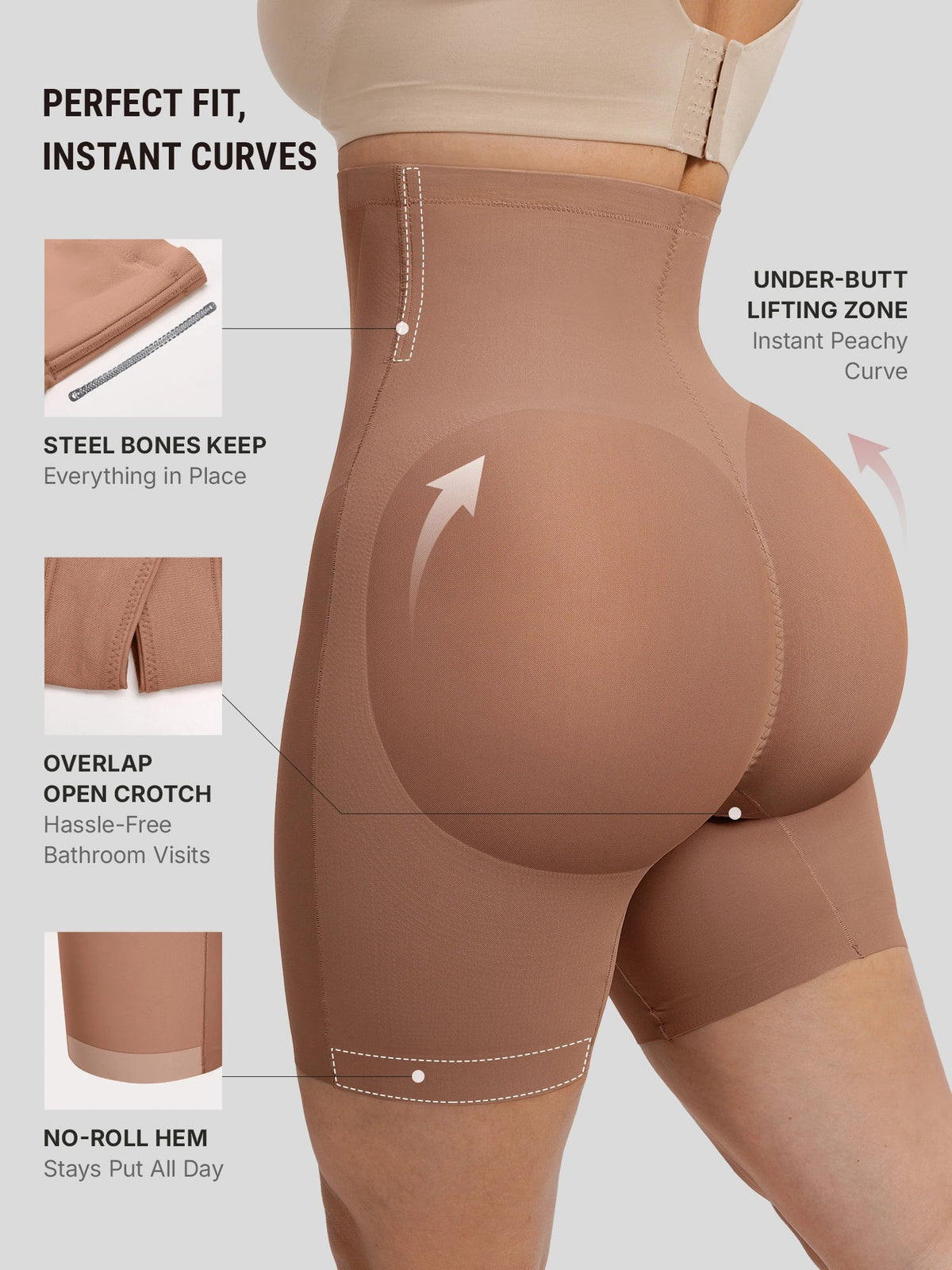 Peach Lift Seamless Shaper Shorts