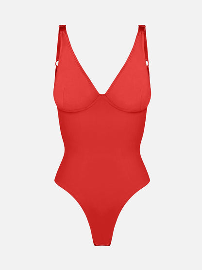 V-Plunge Support Bodysuit [BOGO]