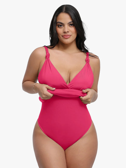 Shapewear Sculpting Side Slit Mini Dress