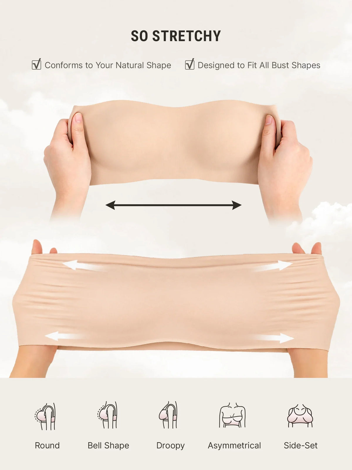 Butter-Soft Strapless Bandeau Bra [BOGO]