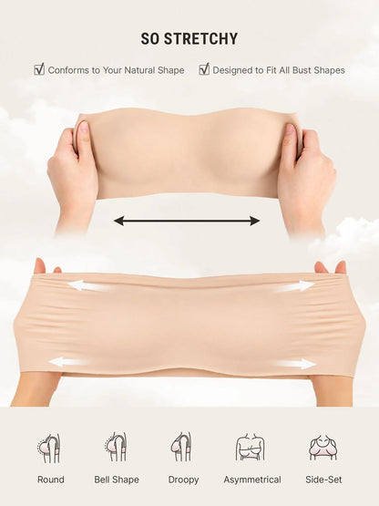 Butter-Soft Strapless Bandeau Bra [BOGO]