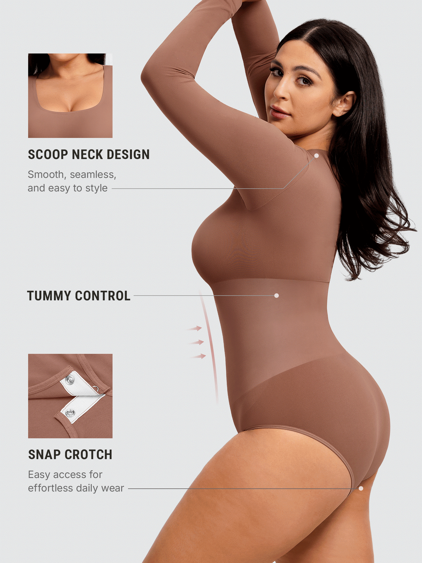 Buttery Seamless Tummy Control Classic Bodysuit