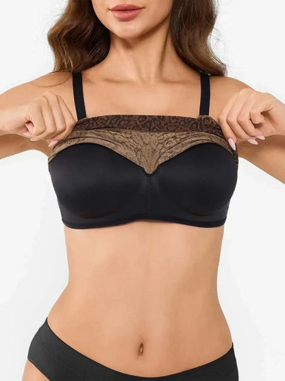 Seamless Wireless Leopard Shaping Push Up Bra