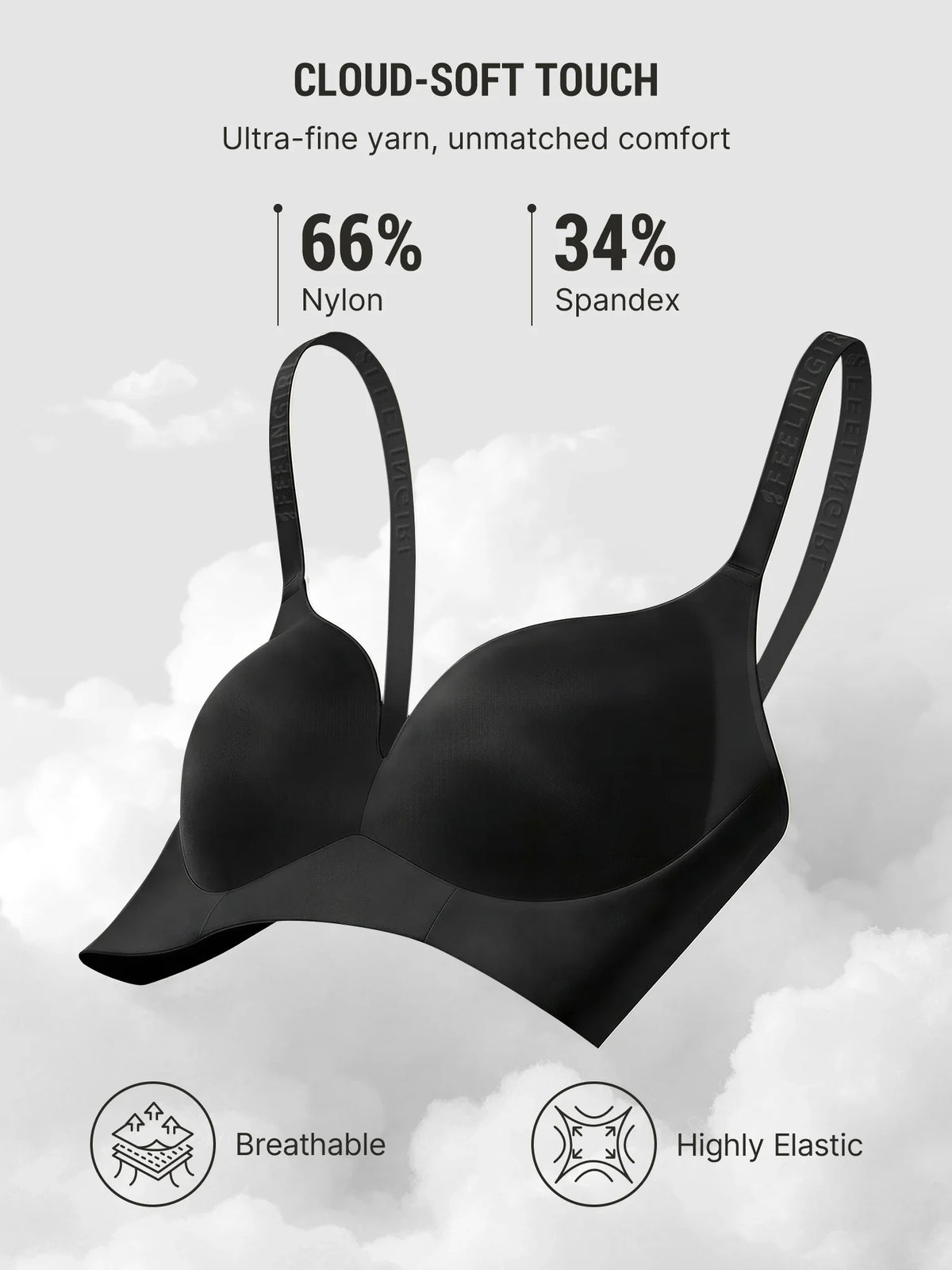 Lift Support Soft Wireless Bra [BOGO]
